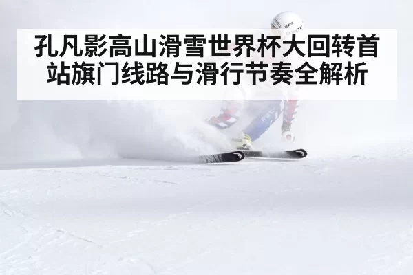 giant slalom ski gates on race course